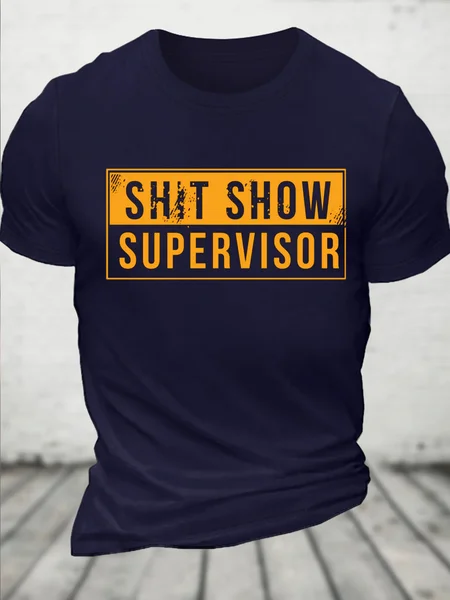 

Shit Show Supervisor Funny T-Shirt, Dark blue, T-shirts