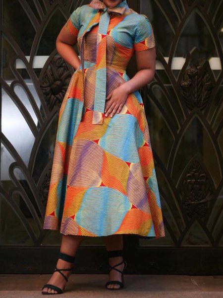 

Pocket Stitching Regular Fit Elegant Dress, As picture, Maxi Dresses