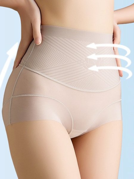 

Ultra thin belly tightening women's underwear, Silver gray, Panties