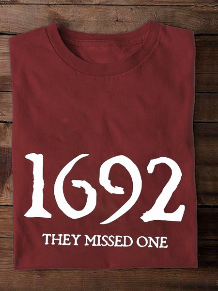 

Casual Halloween Text Letters Crew Neck Long Sleeve T-shirt, Wine red, T-shirts