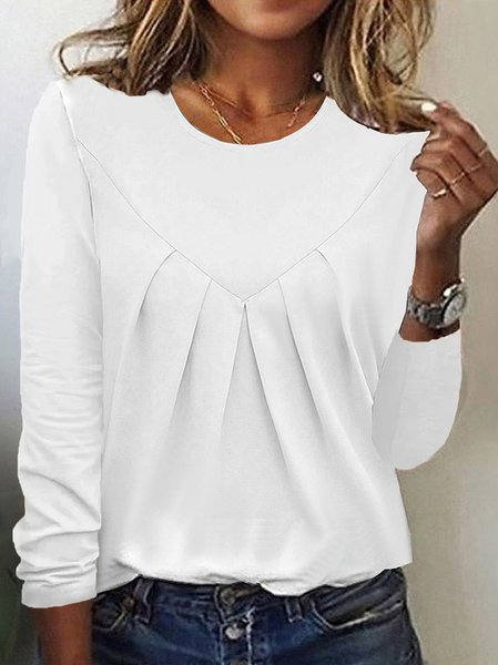 Loose Plain Casual T Shirt