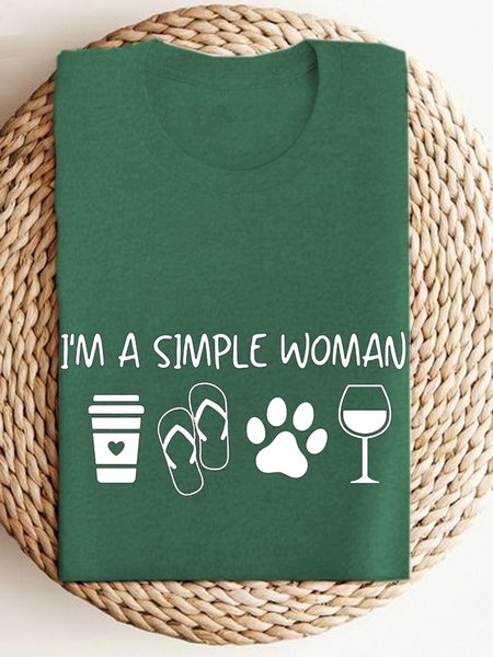 

Casual Crew Neck Text Letters Sweatshirt, Dark green, Hoodies & Sweatshirts