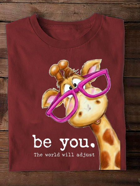 

Women Text Letters Long Sleeve Tee T-shirt Crew Neck Casual Spring/Fall Top, Wine red, T-Shirts