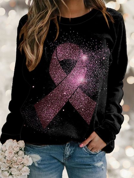 

Casual Crew Neck Ombre Sweatshirt, Black, Hoodies & Sweatshirts