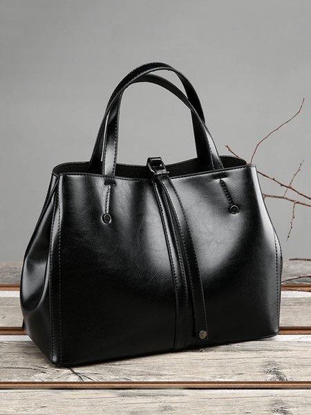 

Minimalist Large Capacity Tote Bag Commuting Crossbody Bag, Black, Bags