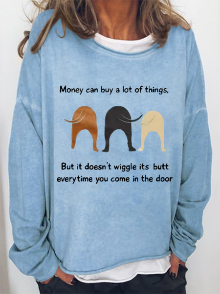 

Casual Crew Neck Snowflake Sweatshirt, Light blue, Hoodies & Sweatshirts