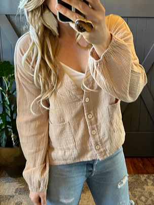 

Cotton Loose Casual Shirt, Khaki, Blouses & Shirts