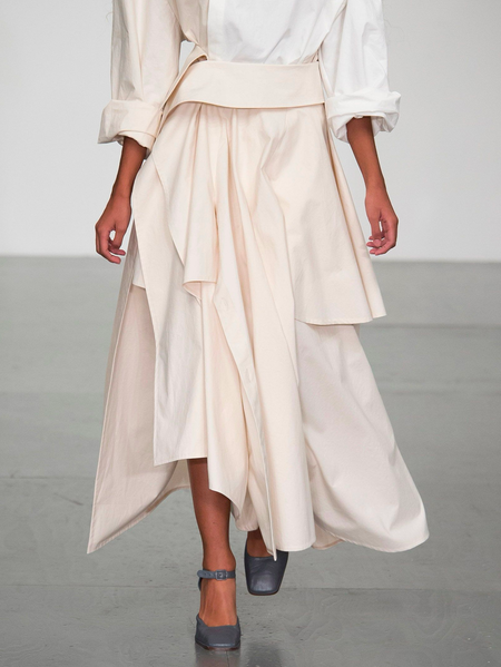 

Plain Urban Loose Skirt, Apricot, Skirts