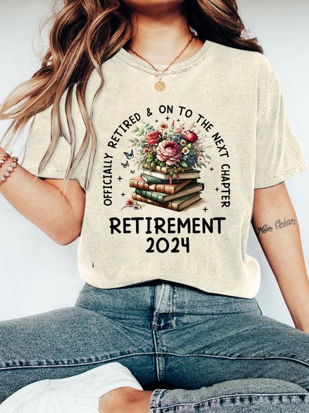 

Officialy Retired & On To The Next Chapter Vintage Distressed Shirt, Off white, T-shirts