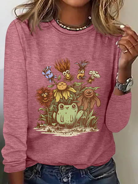 

Happy frog Long Sleeve Shirt, Watermelon, Long sleeves