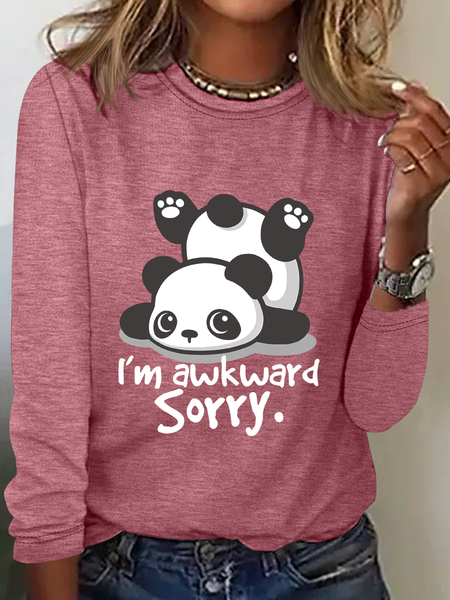 

I'm Awkward Sorry Long Sleeve Shirt, Watermelon, Long sleeves