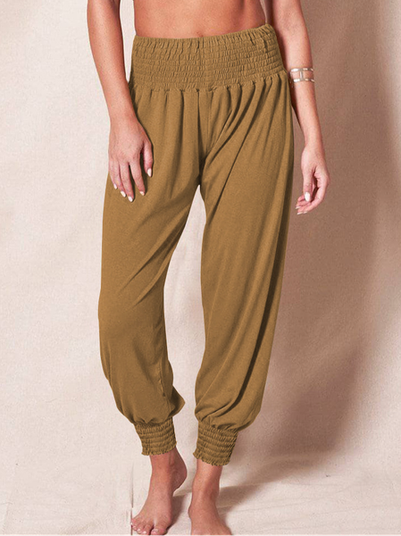 

Casual Plain Long Pant, Coffee, Pants