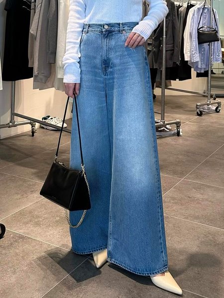 

Urban Plain Distressing Jeans, Blue, Jeans