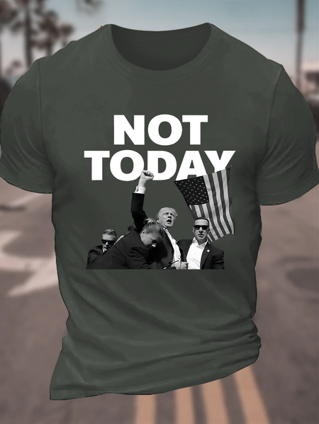 

Not Today Premium Trump Cotton T-shirt, Dark gray, T-shirts