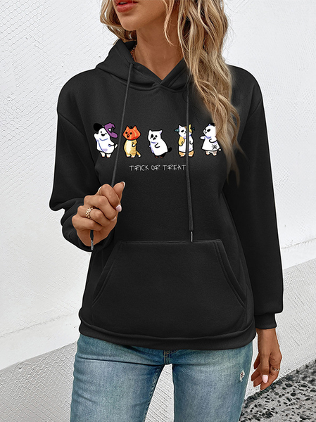 

Casual Hoodie Animal Sweatshirt, Black, Hoodies & Sweatshirts