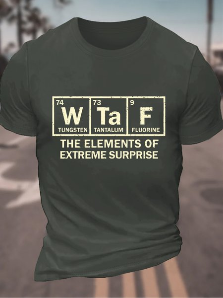 

The Elements Of Extreme Surprise Men's Cotton T-Shirt, Dark gray, T-shirts