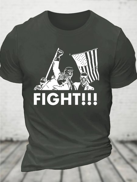 

Fight Men's Cotton T-Shirt, Dark gray, T-shirts