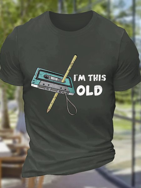 

I'm This Old Men's Cotton T-Shirt, Dark gray, T-shirts