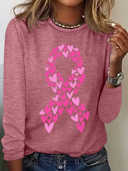 

Breast Cancer Awareness Long Sleeve Shirt, Watermelon, Long sleeves