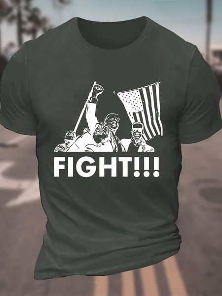 

Fight Men's Cotton T-Shirt, Dark gray, T-shirts