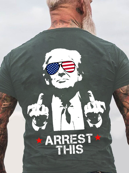 

Trump Cotton T-Shirt, Dark gray, T-shirts