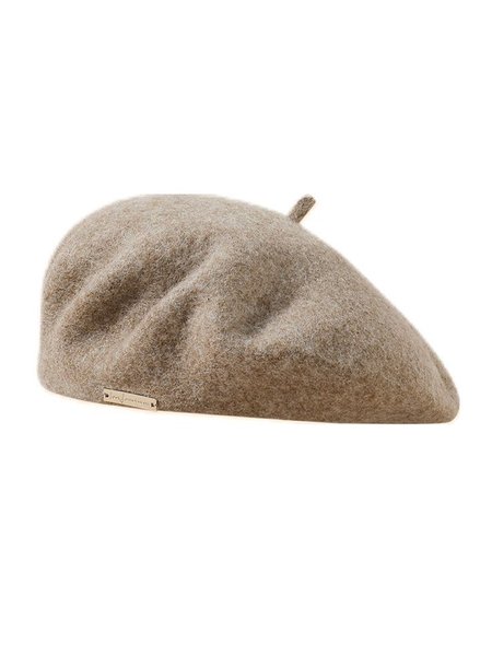 

Casual Metal Decor Beret, Khaki, Hats