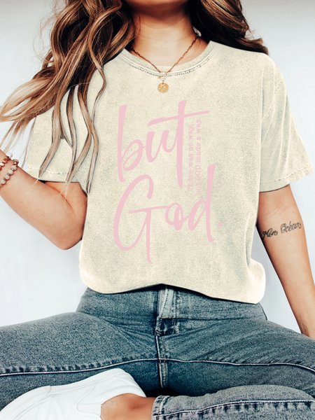 

There Is No Way But God Made A Way Christian Vintage Distressed Shirt, Off white, T-shirts