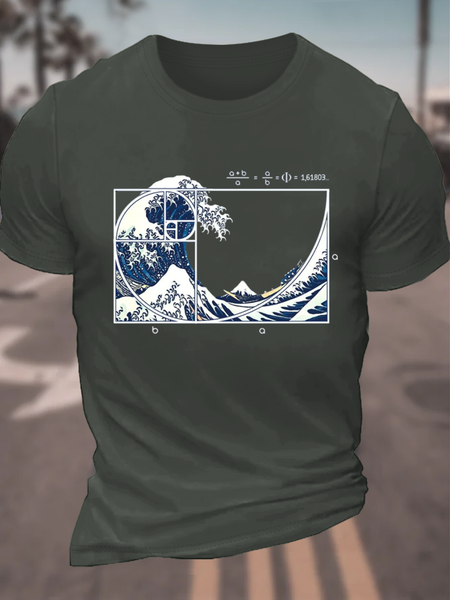 

The Great Fibonacci Cotton T-Shirt, Dark gray, T-shirts