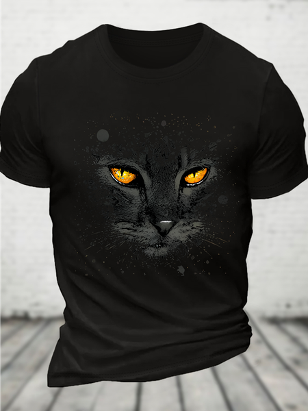 

Go Away, Human Cotton T-Shirt, Black, T-shirts