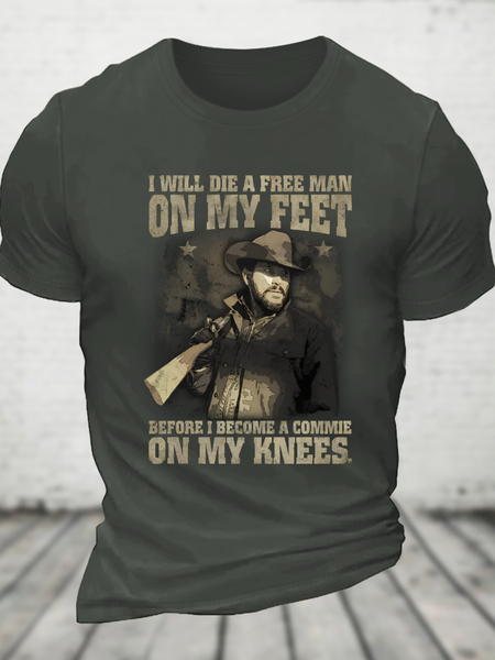 A Free Man Cotton T-Shirt
