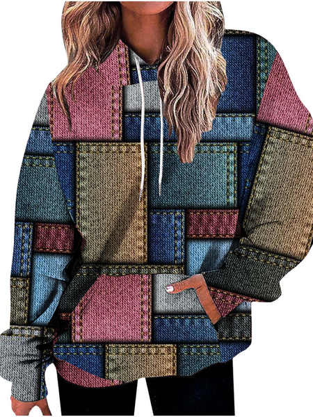 

Casual Hoodie Text Letters Sweatshirt, Pink, Sweaters