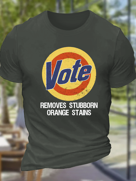 

Vote Cotton T-Shirt, Dark gray, Tops