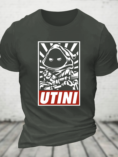 

Utini Cotton T-Shirt, Dark gray, T-shirts