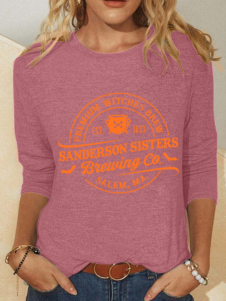 

Sanderson Sister Brewing Co Casual Long Sleeve Shirt, Watermelon, Long sleeves
