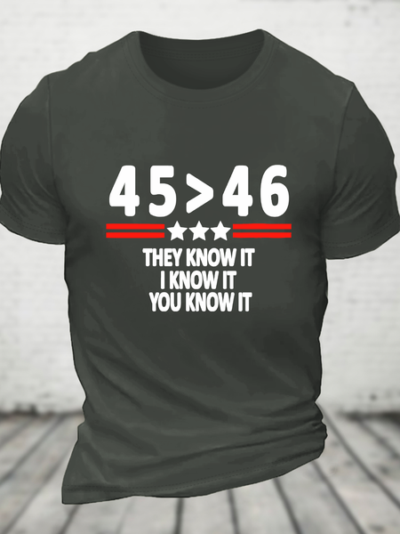 45 46 They Know It I Know It You Know It Cotton T-Shirt, Dark gray, T-shirts