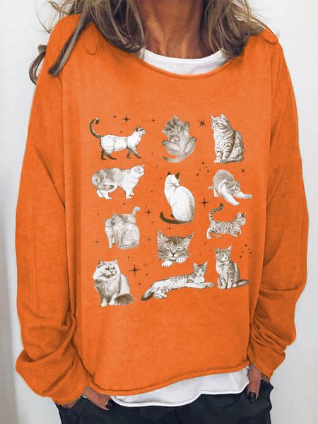 

Vintage 90s Tattoo Casual Sweatshirt, Orange, Hoodies&Sweatshirts