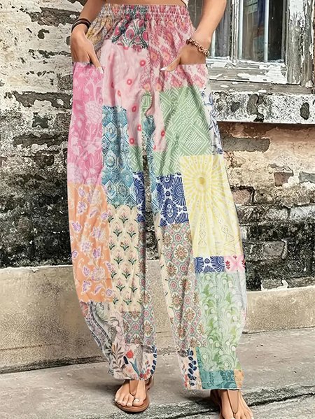 

Casual Striped Long Pant, Multicolor, Pants