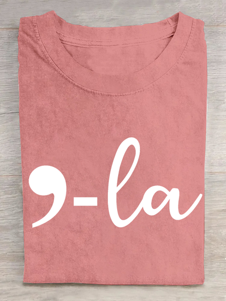 

Comma-La Kamala For The People Cotton T-shirt, Orange pink, T-shirts