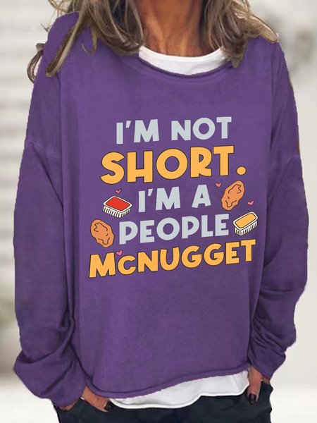 

I'm Not A Short Person Casual Sweatshirt, Deep purple, Hoodies&Sweatshirts