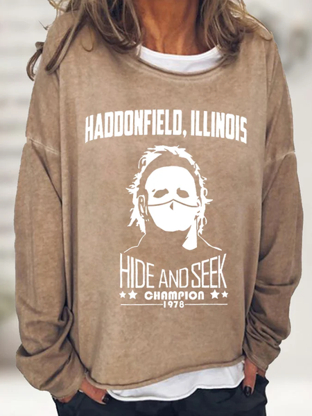 

Women's Casual HIDE AND SEEK CHAMPION Printed Sweater, Khaki, Hoodies&Sweatshirts