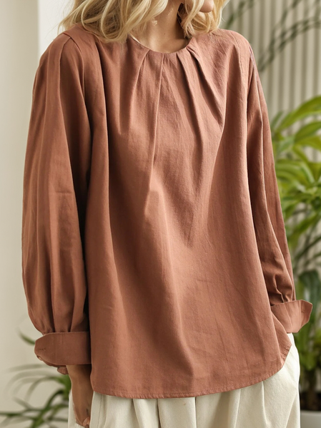 

Plain Casual Shirt, Orange, Blouses & Shirts