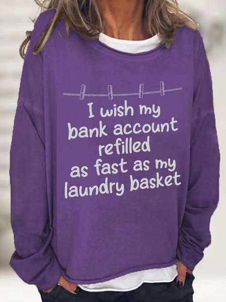 

My Laundry Basket Casual Sweatshirt, Deep purple, Hoodies&Sweatshirts