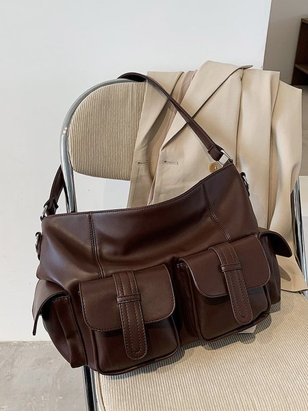 

Casual Shoulder Bag, Coffee, Bags