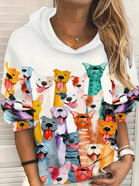 

Hoodie Casual Loose Sweatshirt, Multicolor, Hoodies&Sweatshirts