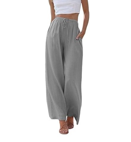 Women's H Line Straight Pants Daily Going Out Pants Apricot Casual Plain Spring Fall Pants