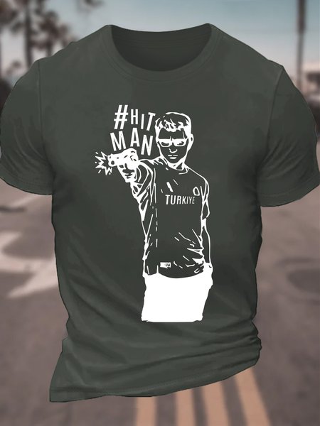 

Yusuf Shooter Uncle Cotton T-shirt, Dark gray, T-shirts