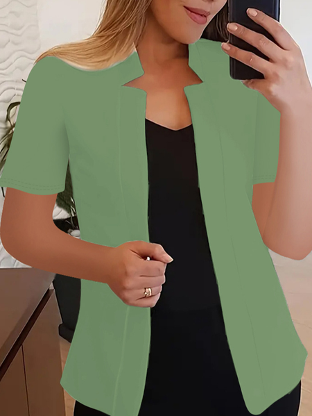 

Women's Summer Outerwear Urban Plain Shawl Blazer, Aqua, Blazers