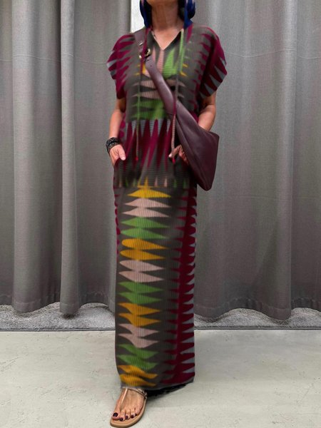 

Regular Size Loose Sleeveless Long Casual Dress, As picture, Maxi Dresses