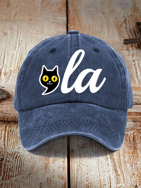 

Unisex Cat Lady Hat, Deep blue, Women's Hats