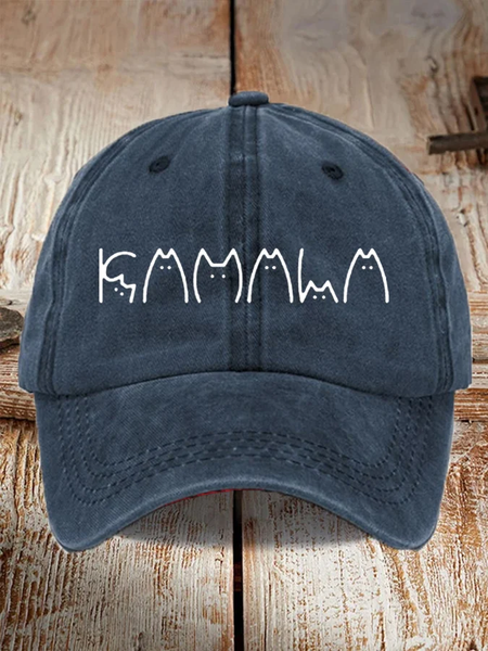 

The Print Baseball Cap&Hat, Dark blue, Women's Hats